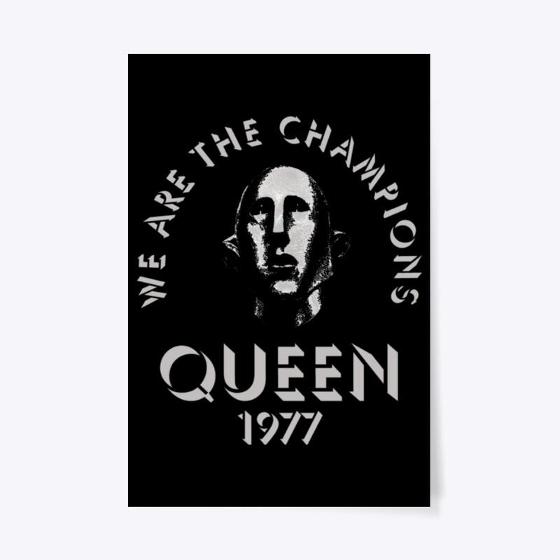 Queen Official We Are The Champions '77